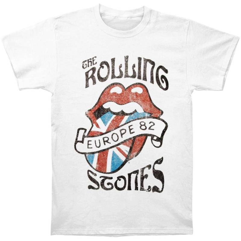 Europe 82 Tshirt Damen Weiss L von The Rolling Stones