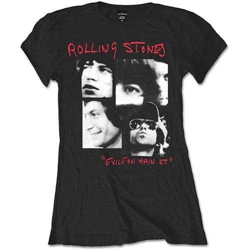 The Rolling Stones - Exile TShirt, für Damen, Schwarz, Größe L von The Rolling Stones