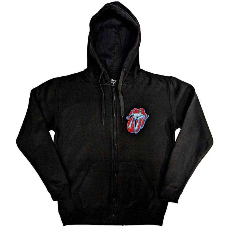 Hackney Diamonds Hoodie Mit Durchgehendem Reißverschluss Herren Schwarz L von The Rolling Stones