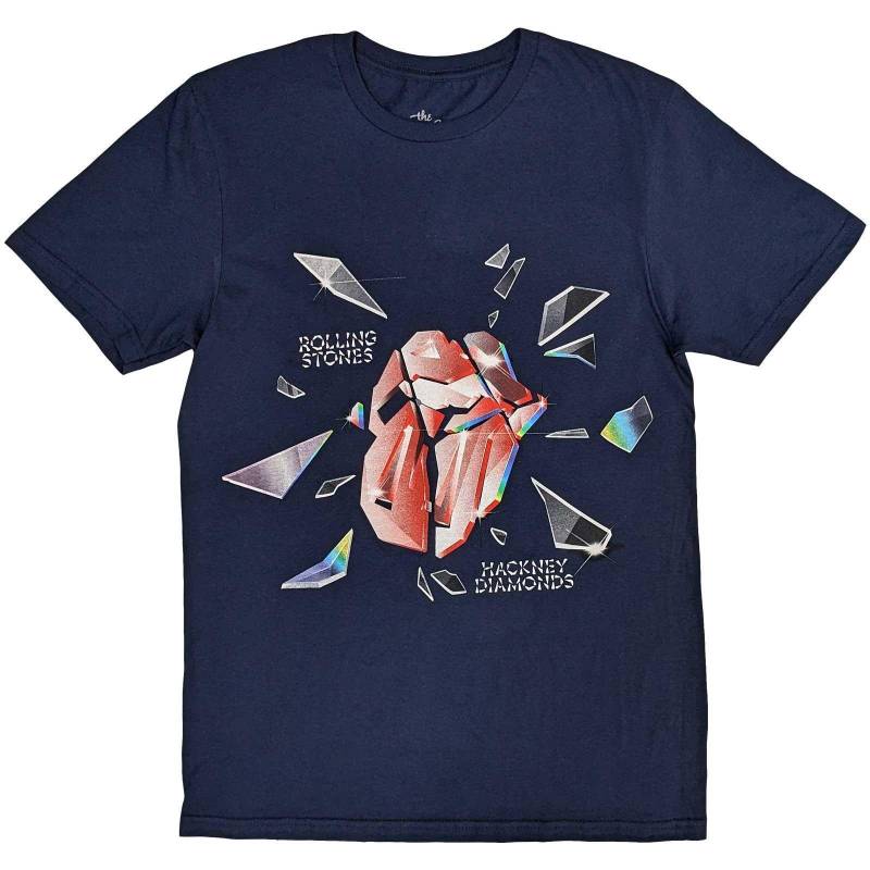 Hackney Diamonds Tshirt Herren Marine S von The Rolling Stones