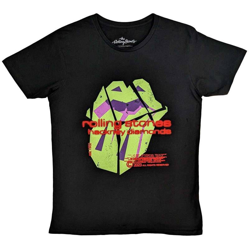 Hackney Diamonds Tshirt Logo Damen Schwarz XL von The Rolling Stones