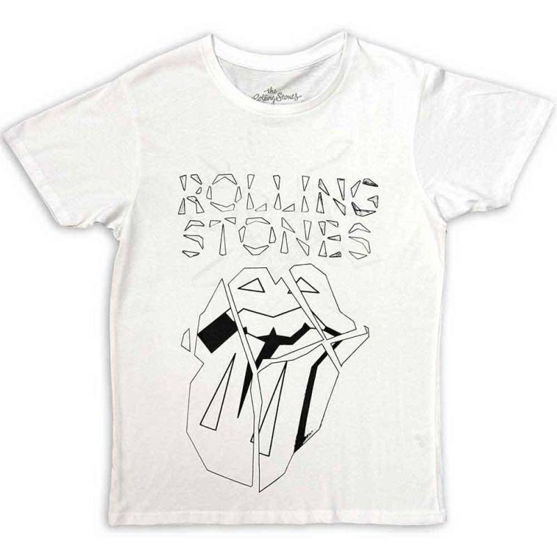 Hackney Diamonds Tshirt Logo Herren Weiss M von The Rolling Stones