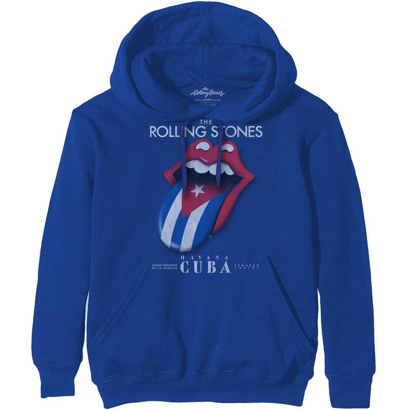 Havana Cuba Hoodie Zum Überziehen Damen Blau M von The Rolling Stones