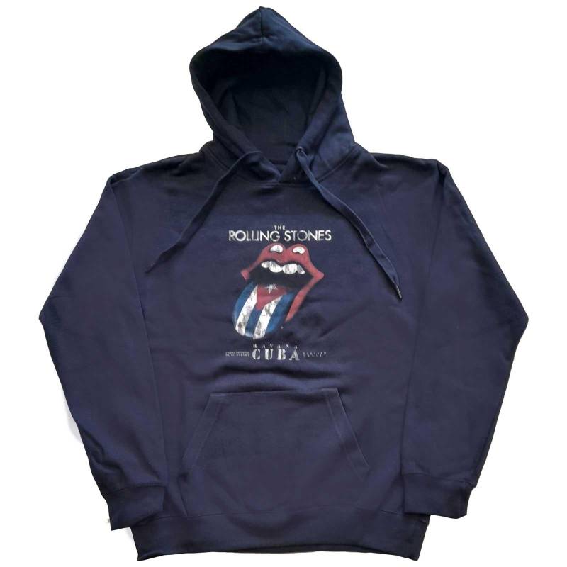 The Rolling Stones - Havana Cuba Kapuzenpullover, für Damen, Marine, Größe L von The Rolling Stones