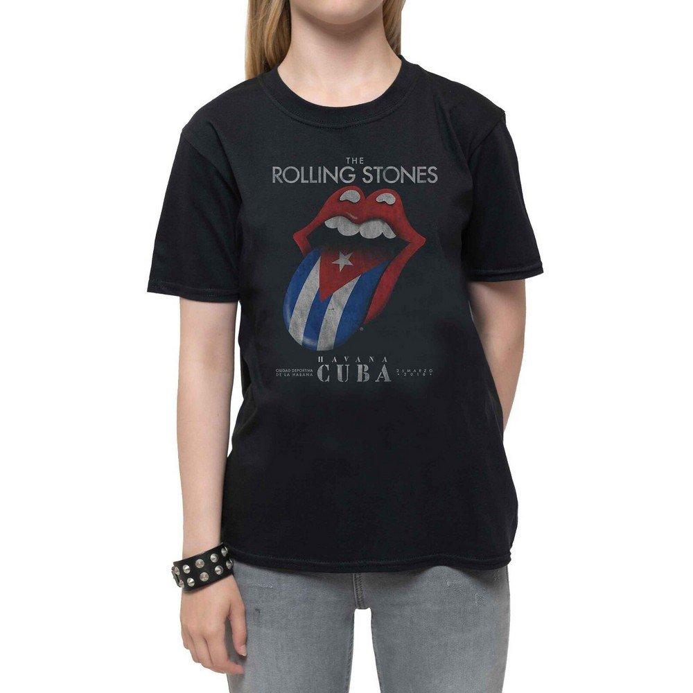 Havana Cuba Tshirt Mädchen Schwarz 128 von The Rolling Stones