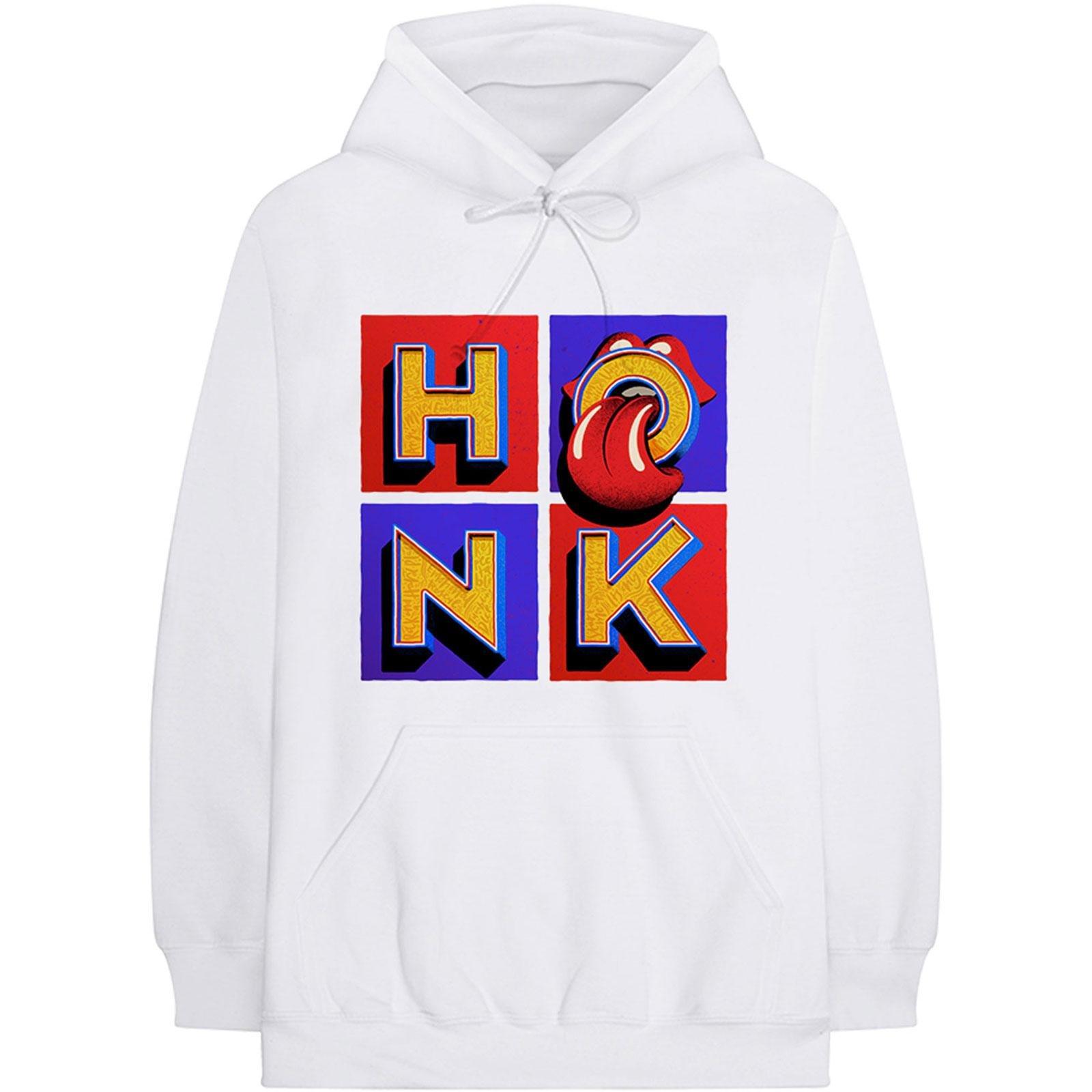 The Rolling Stones - Honk Hoodie zum Überziehen, für Damen, Weiss, Größe M von The Rolling Stones