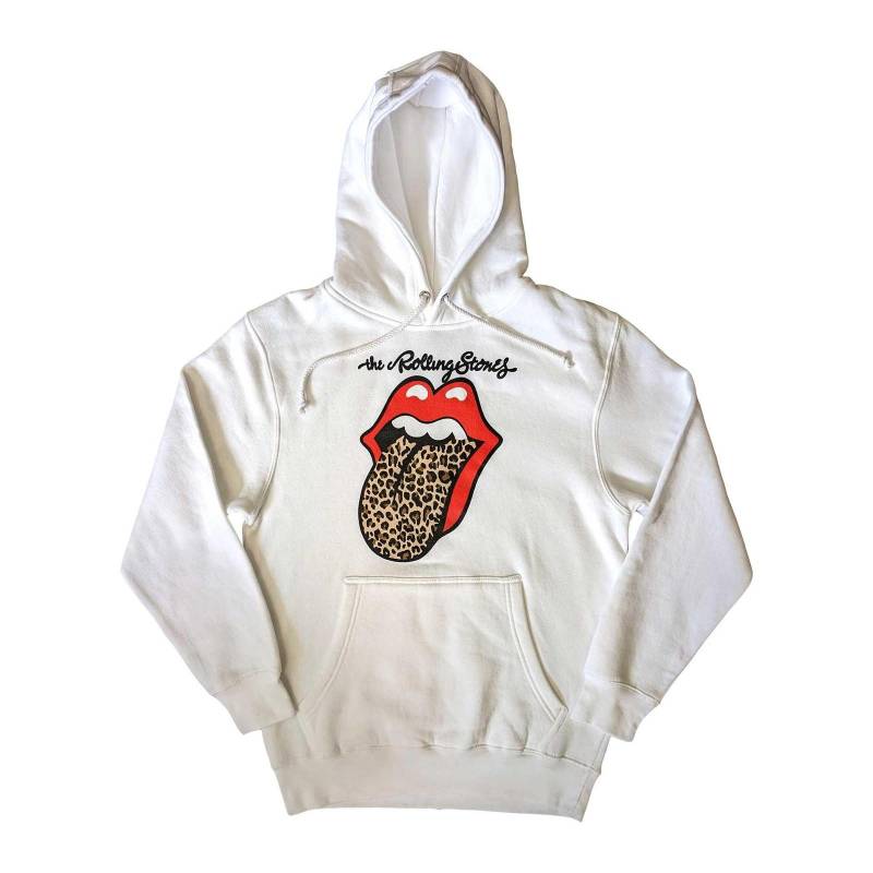 Hoodie Zum Überziehen Damen Weiss L von The Rolling Stones