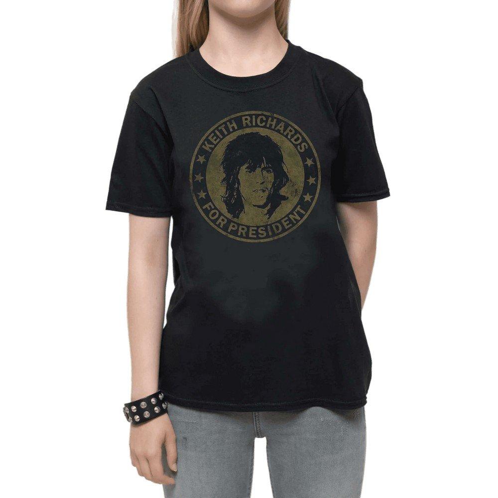 The Rolling Stones - Keith For President TShirt, 104, Schwarz von The Rolling Stones