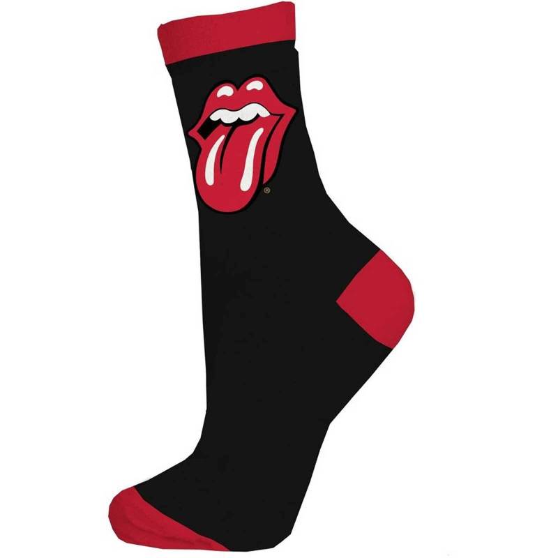 Knöchelsocken Damen Schwarz 40.5 von The Rolling Stones