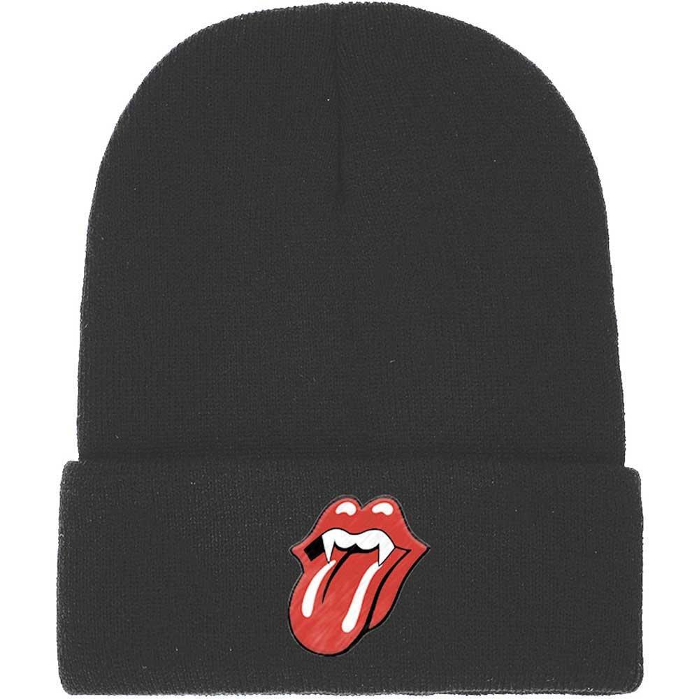 The Rolling Stones - Mütze Logo, für Damen, Schwarz, One Size von The Rolling Stones