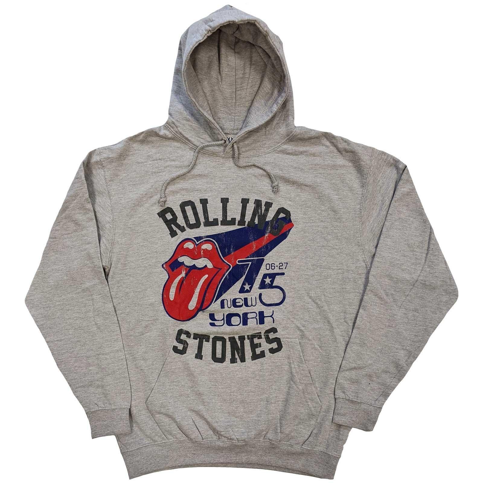 New York '75 Hoodie Zum Überziehen Damen Grau L von The Rolling Stones