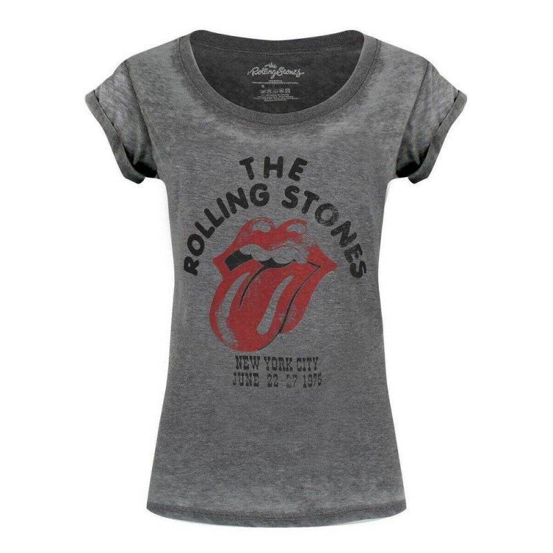 New York City 75 Tshirt Damen Grau L von The Rolling Stones