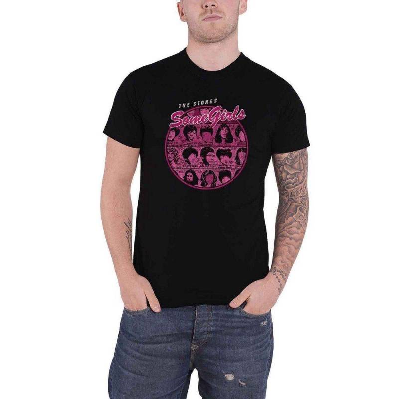 Some Girls Version 1 Tshirt Damen Schwarz L von The Rolling Stones