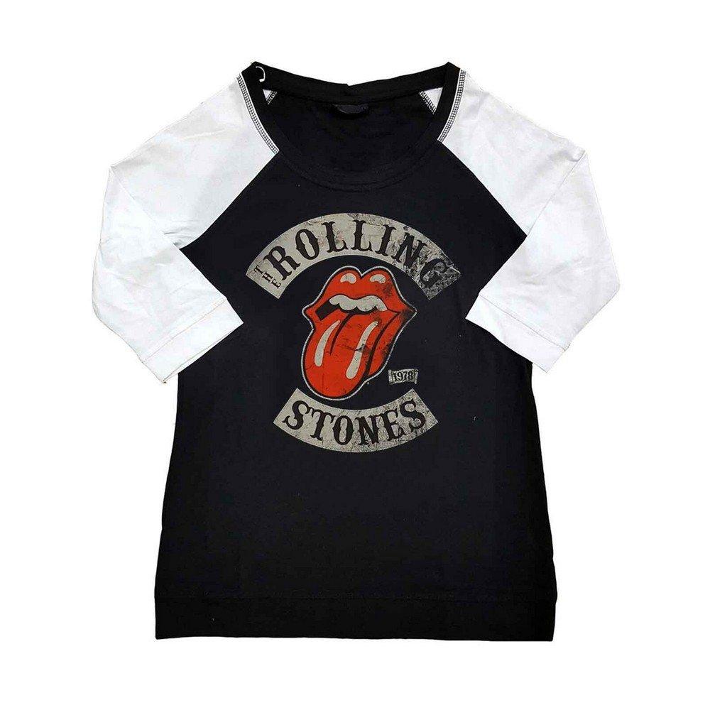 Tour 1978 Tshirt Raglanärmel Damen Schwarz 3XL von The Rolling Stones