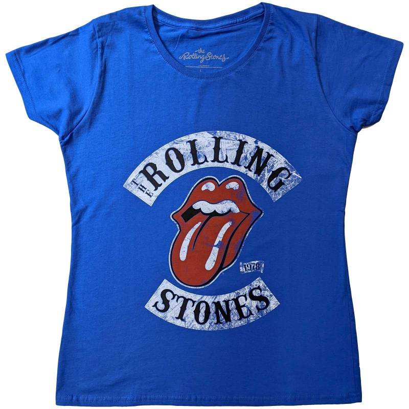 The Rolling Stones - Tour ´78 TShirt, für Damen, Blau, Größe XS von The Rolling Stones