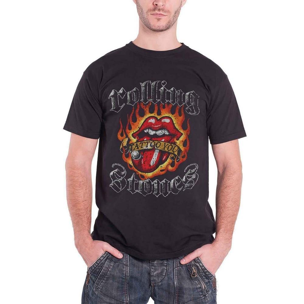 Tshirt Logo Damen Schwarz L von The Rolling Stones