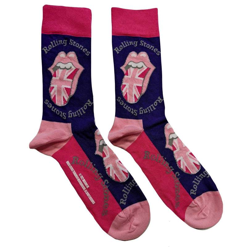 The Rolling Stones - UK Tongue Socken, für Damen, Lila, Größe 40.5 von The Rolling Stones