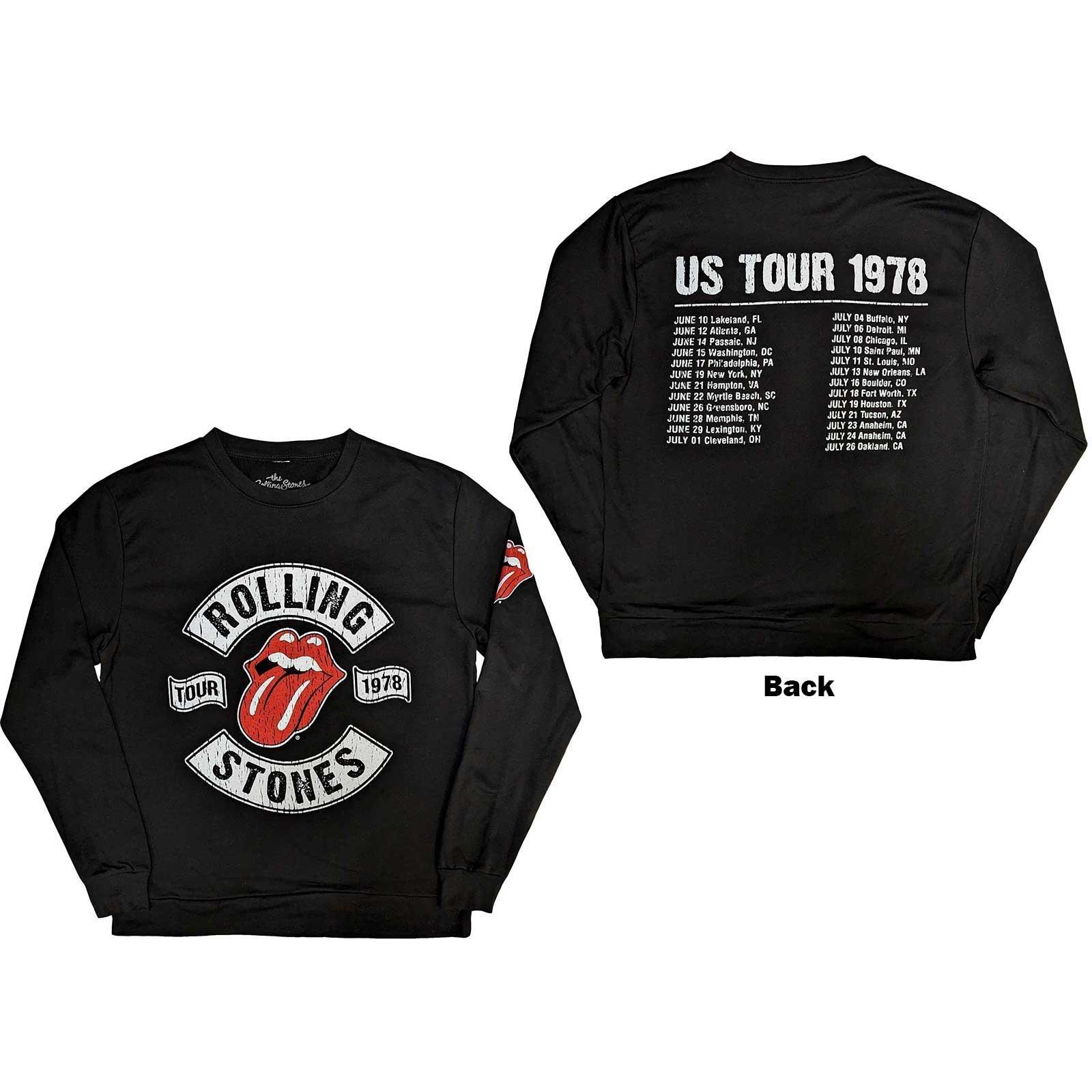 The Rolling Stones - US Tour 1978 Sweatshirt, für Damen, Schwarz, Größe L von The Rolling Stones