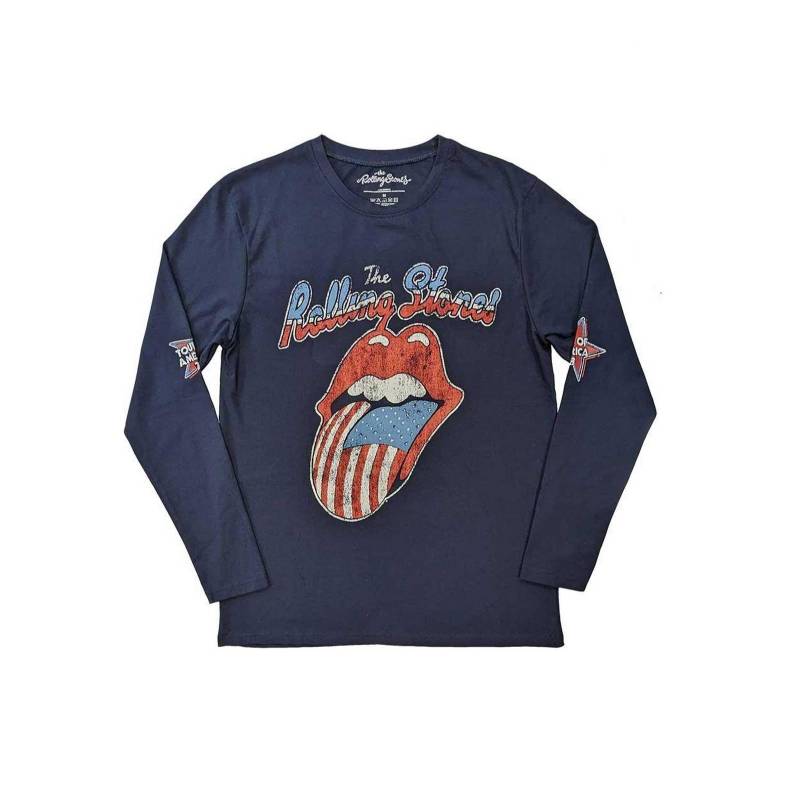 Us Tour '78 Tshirt Langärmlig Damen Marine S von The Rolling Stones