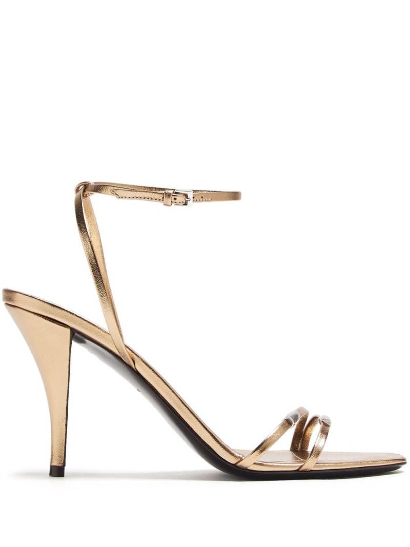 The Row 82.5mm Cleo Bijoux leather pumps - Gold von The Row