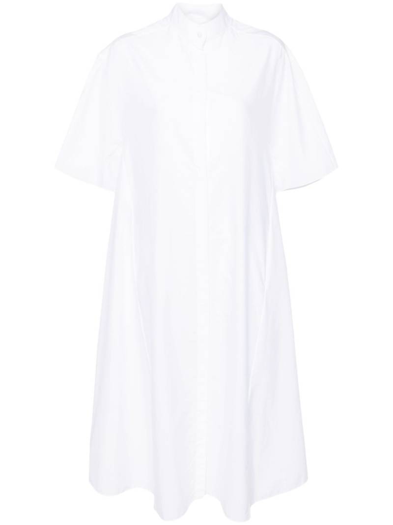 The Row A-line cotton shirt dress - White von The Row