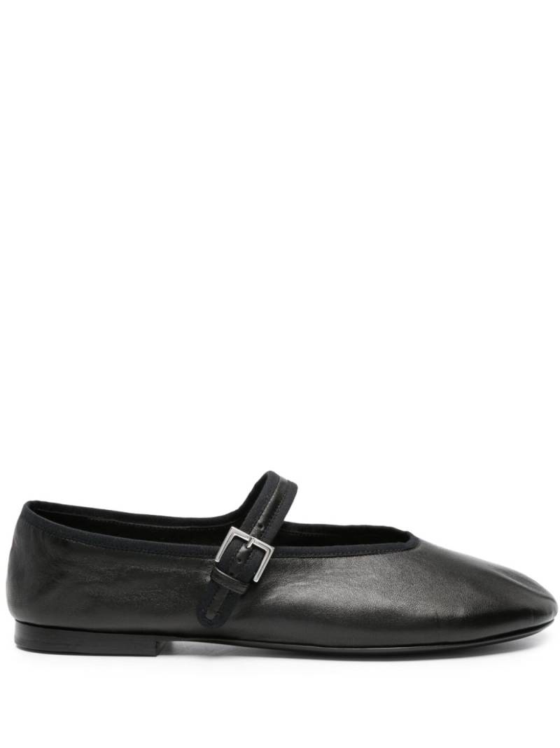 The Row Boheme MJ leather ballerina shoes - Black von The Row