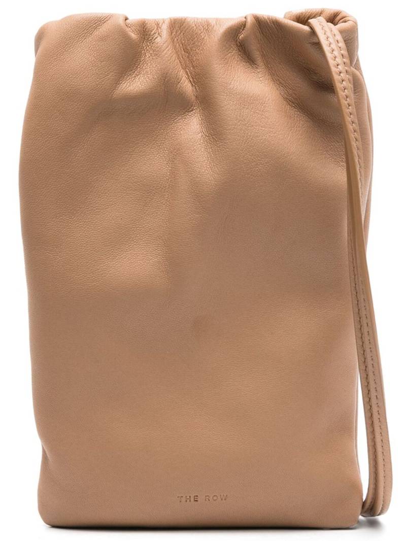 The Row Bourse leather phone bag - Neutrals von The Row