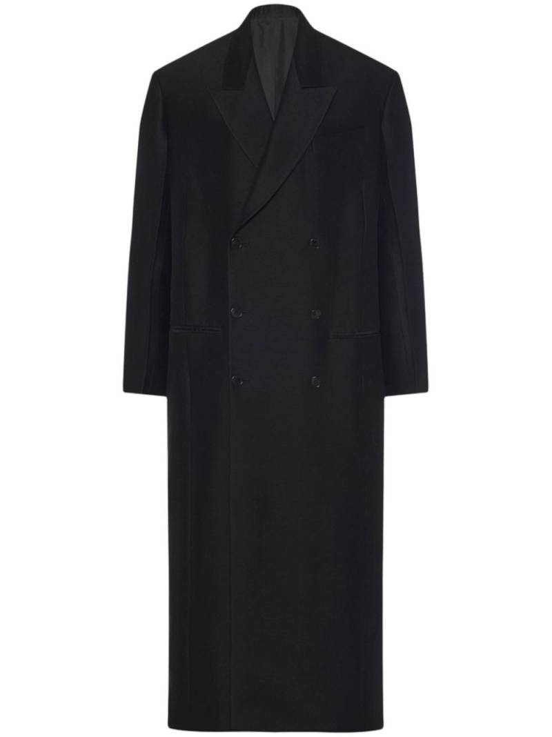 The Row Catena wool-silk coat - Black von The Row