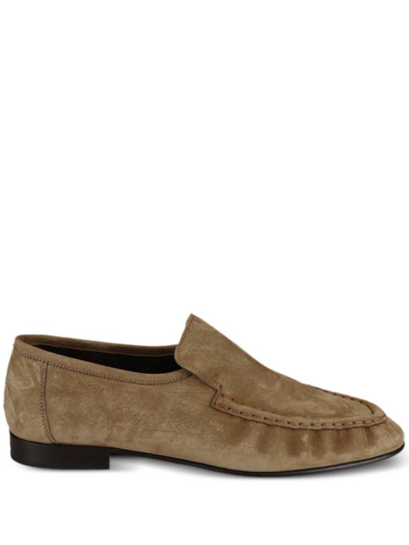 The Row Emerson nubuck loafers - Neutrals von The Row