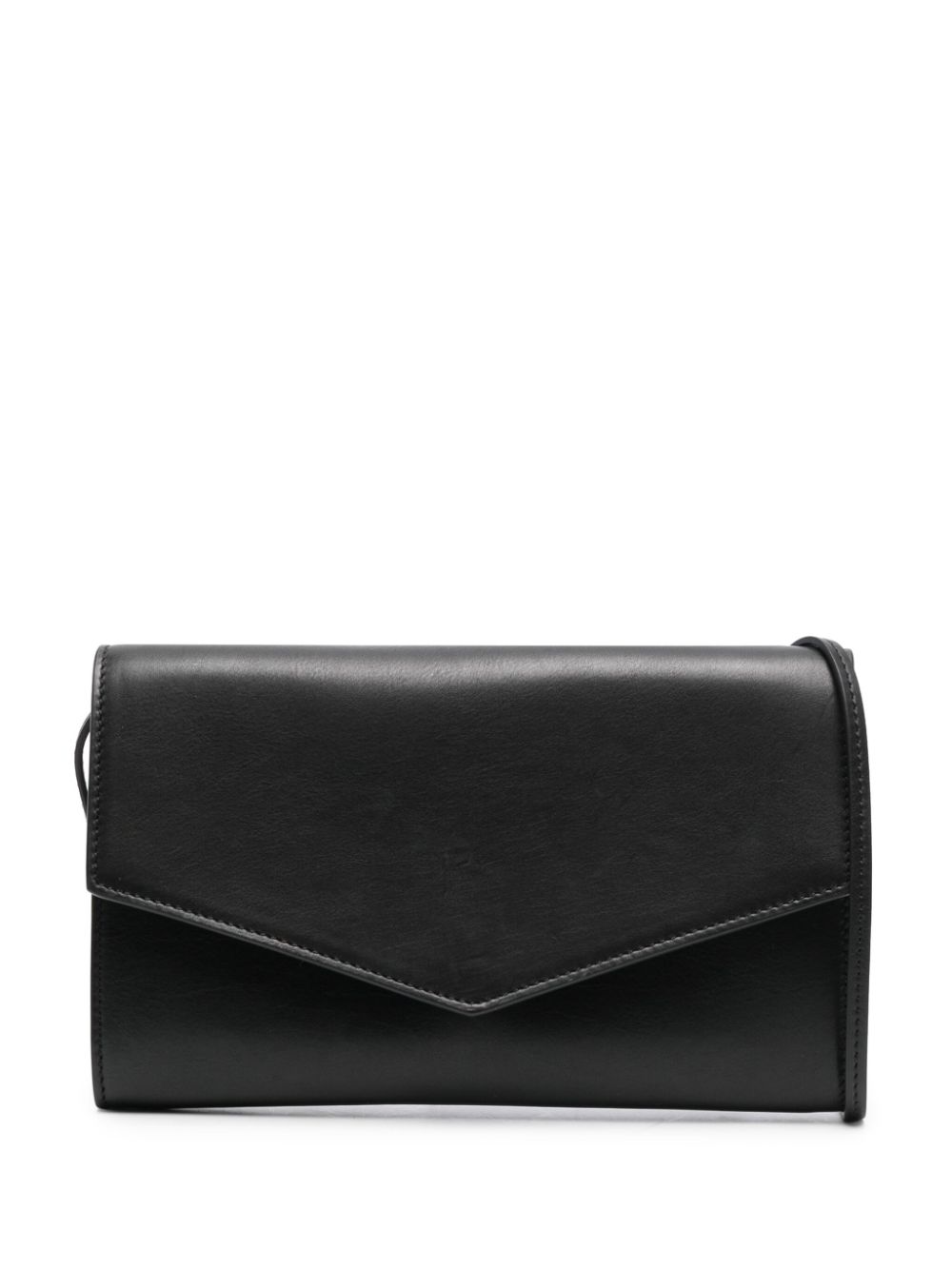 The Row Envelope leather clutch - Black von The Row