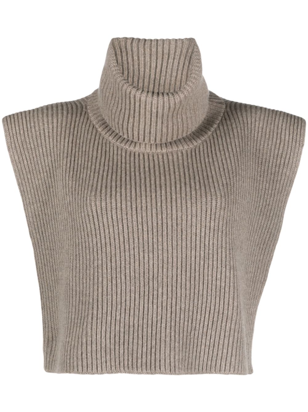 The Row Eppie roll-neck cashmere collar - Brown von The Row