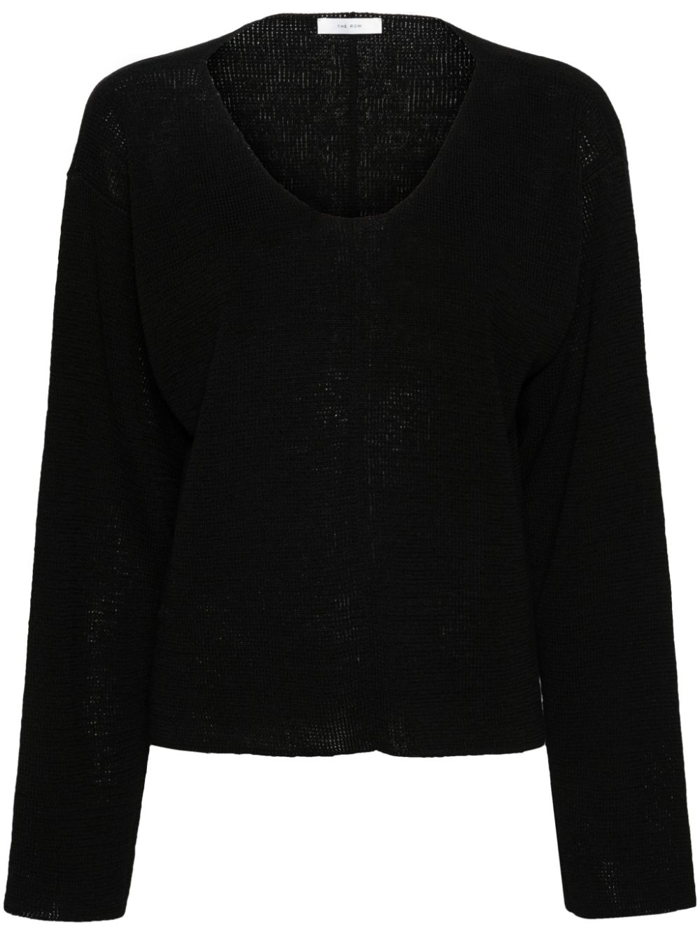 The Row Flo linen jumper - Black von The Row