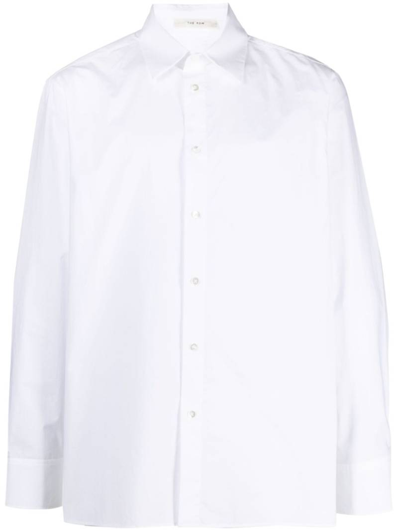 The Row Julio cotton shirt - White von The Row