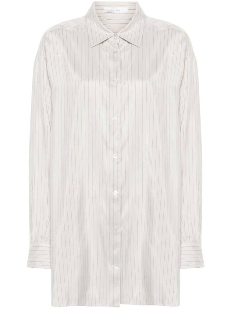 The Row Luka silk shirt - Grey von The Row