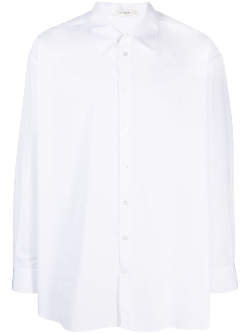 The Row Lukre long-sleeve cotton shirt - White von The Row