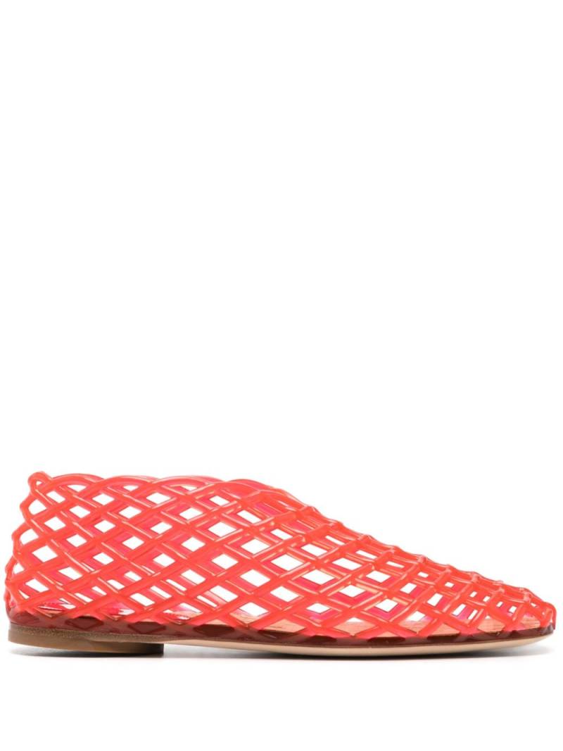 The Row Mara caged-design loafers - Red von The Row