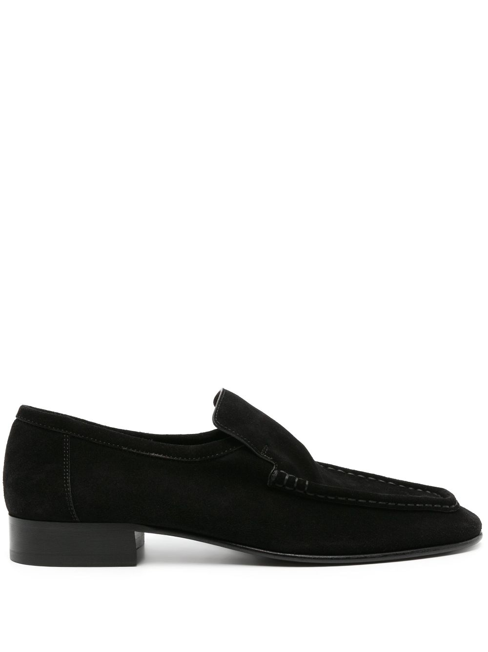 The Row New Soft suede loafers - Black von The Row