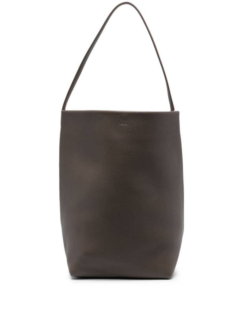 The Row THE ROW LARGE NS PARK GRAIN LEATHER TOTE - Brown von The Row