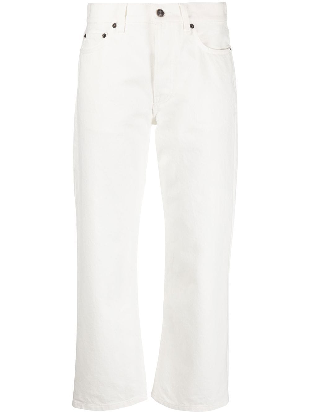 The Row cropped straight-leg jeans - White von The Row