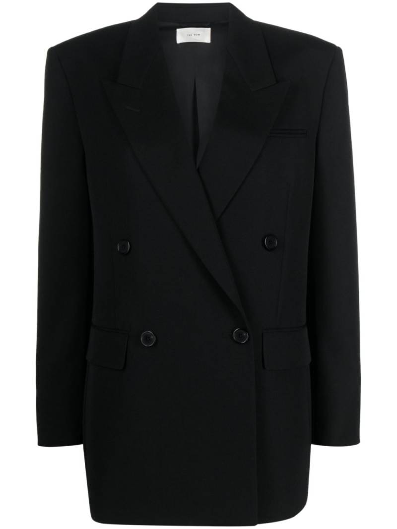 The Row double-breasted wool blazer - Black von The Row