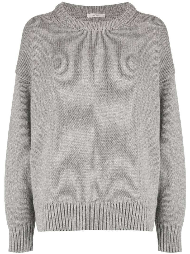 The Row drop-shoulder crewneck jumper - Grey von The Row