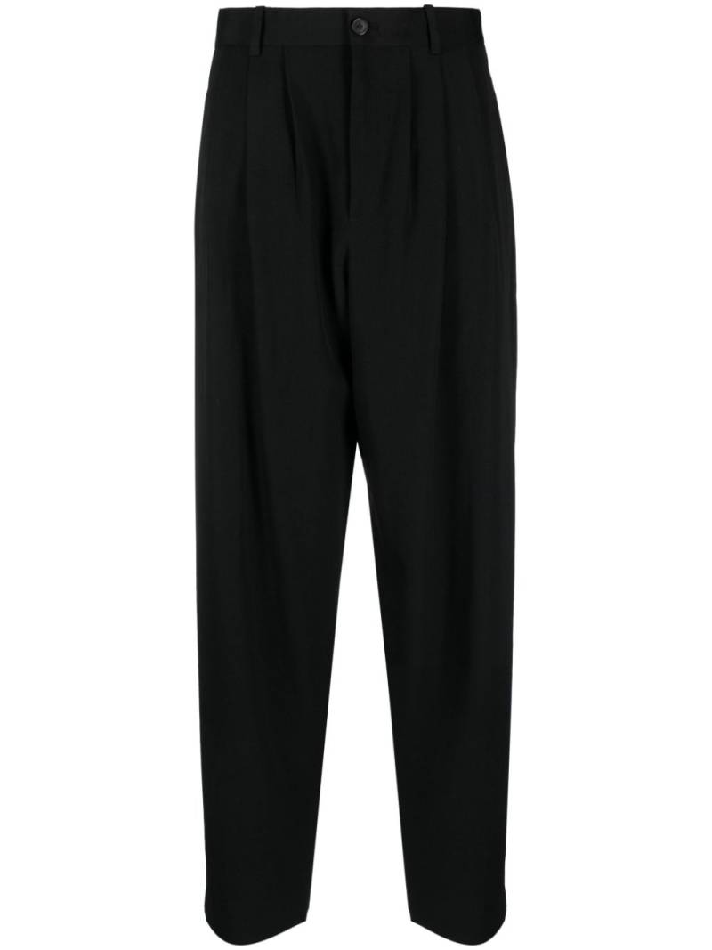 The Row extra-long wide-leg trousers - Black von The Row