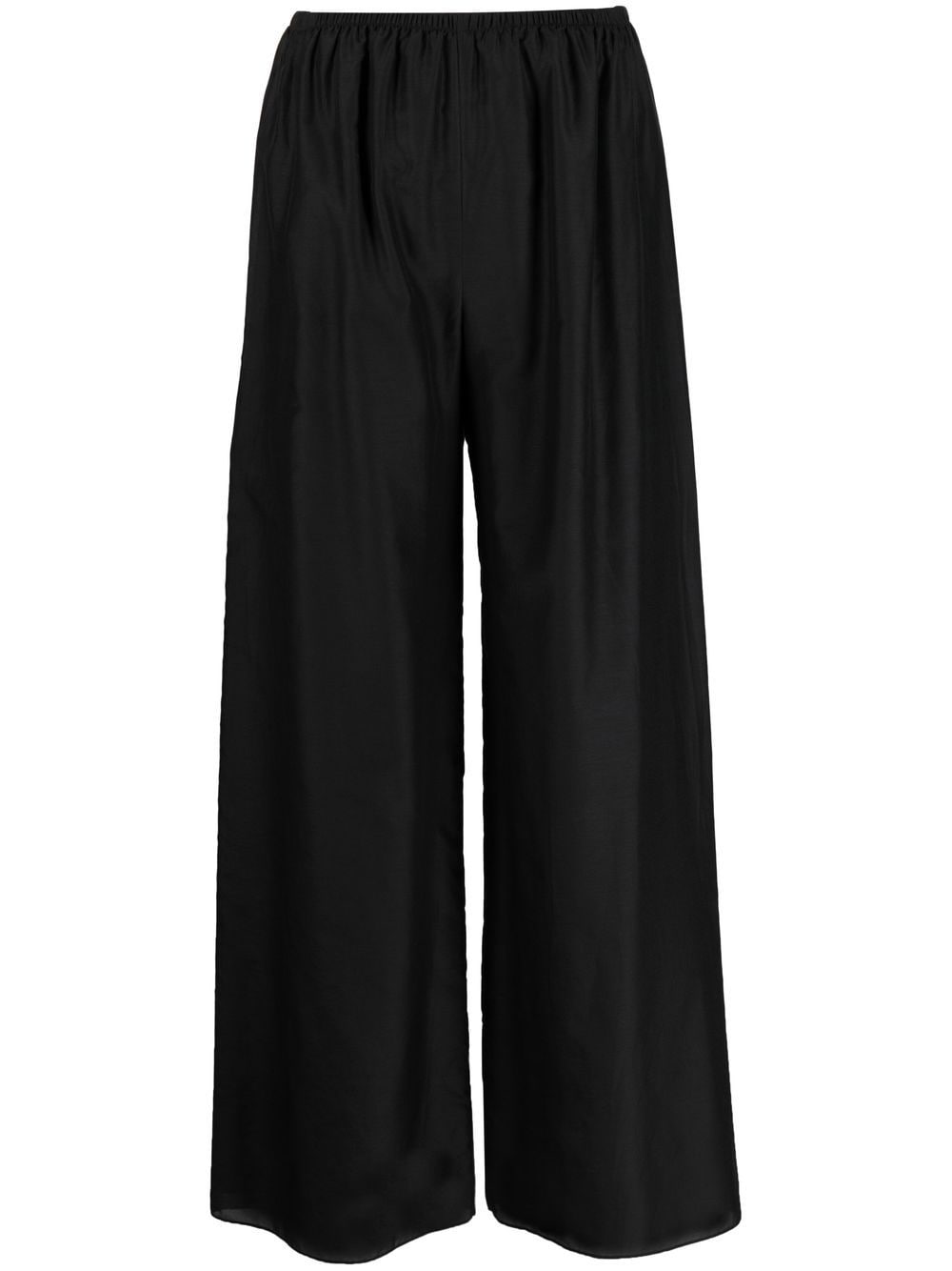 The Row high-waisted wide-leg trousers - Black von The Row