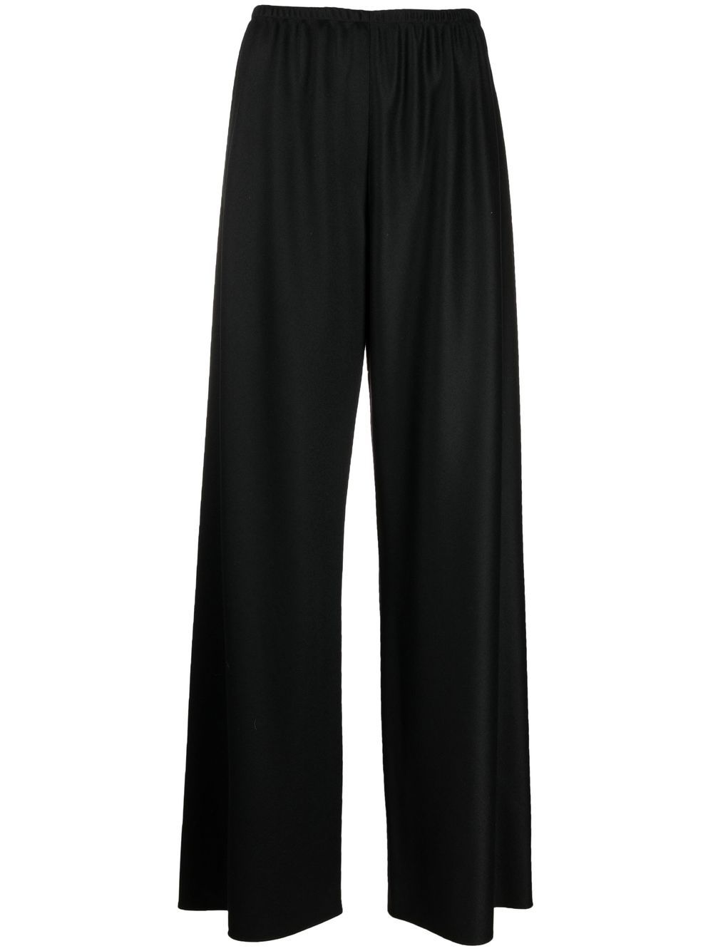 The Row high-waisted wide-leg trousers - Black von The Row