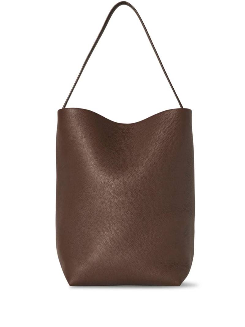 The Row larga N/S Park leather tote bag - Brown von The Row