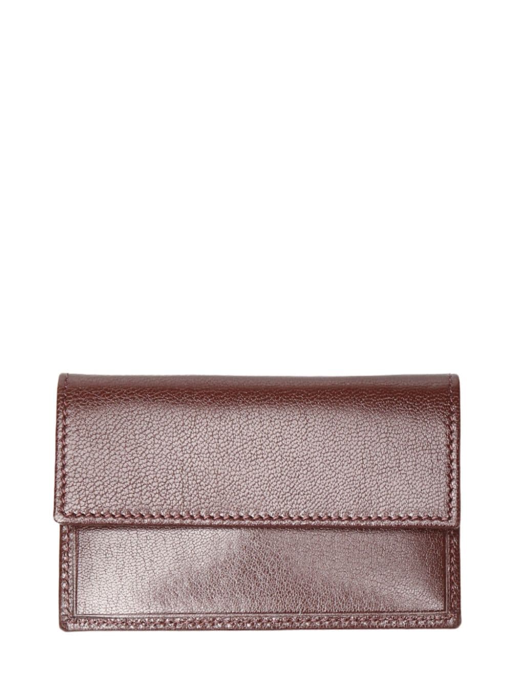 The Row leather card holder - Brown von The Row