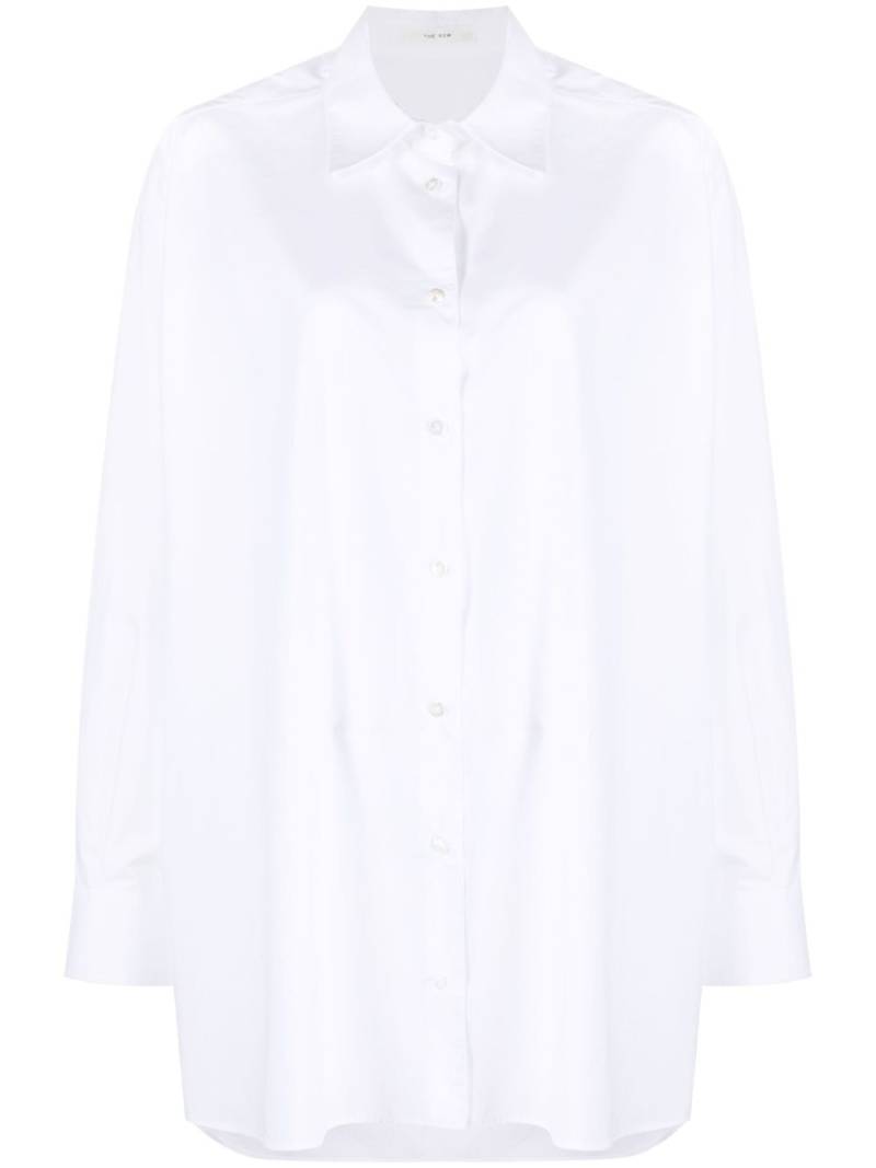 The Row long-sleeve cotton shirt - White von The Row