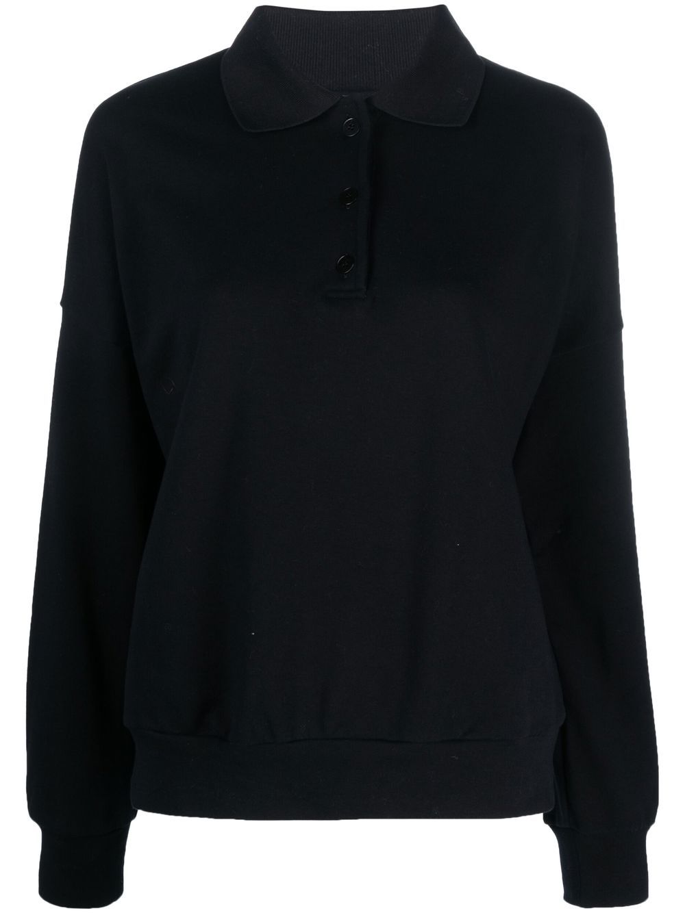 The Row long-sleeved polo jumper - Blue von The Row