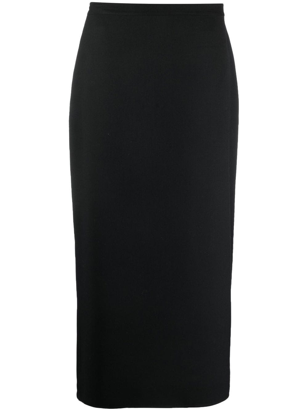 The Row mid-length straight skirt - Black von The Row