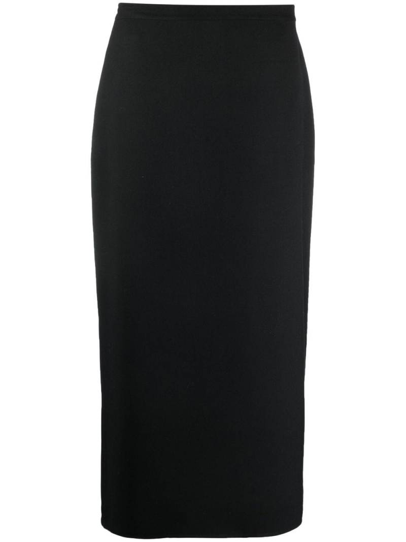 The Row mid-length straight skirt - Black von The Row